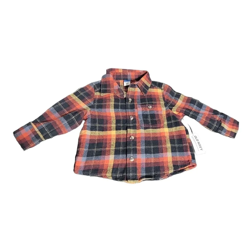 Old‎ Navy Flannel Plaid Youth Size Medium B22